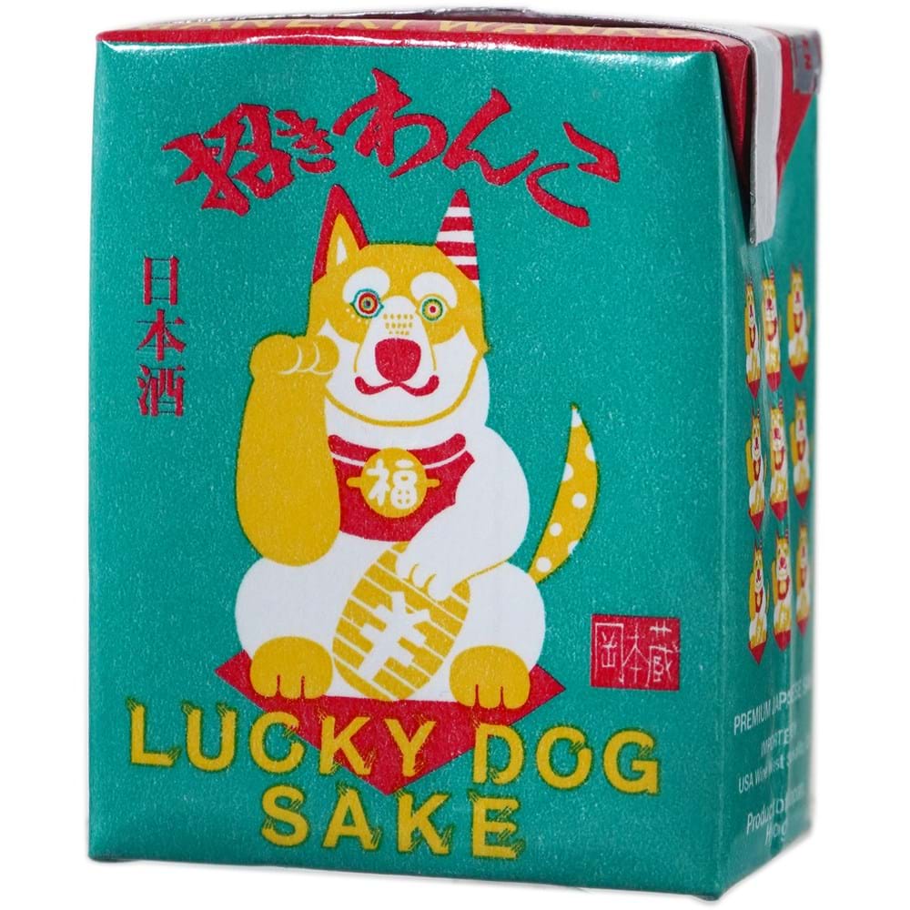 Genshu Lucky Dog Sake Maneki Wanko BOX