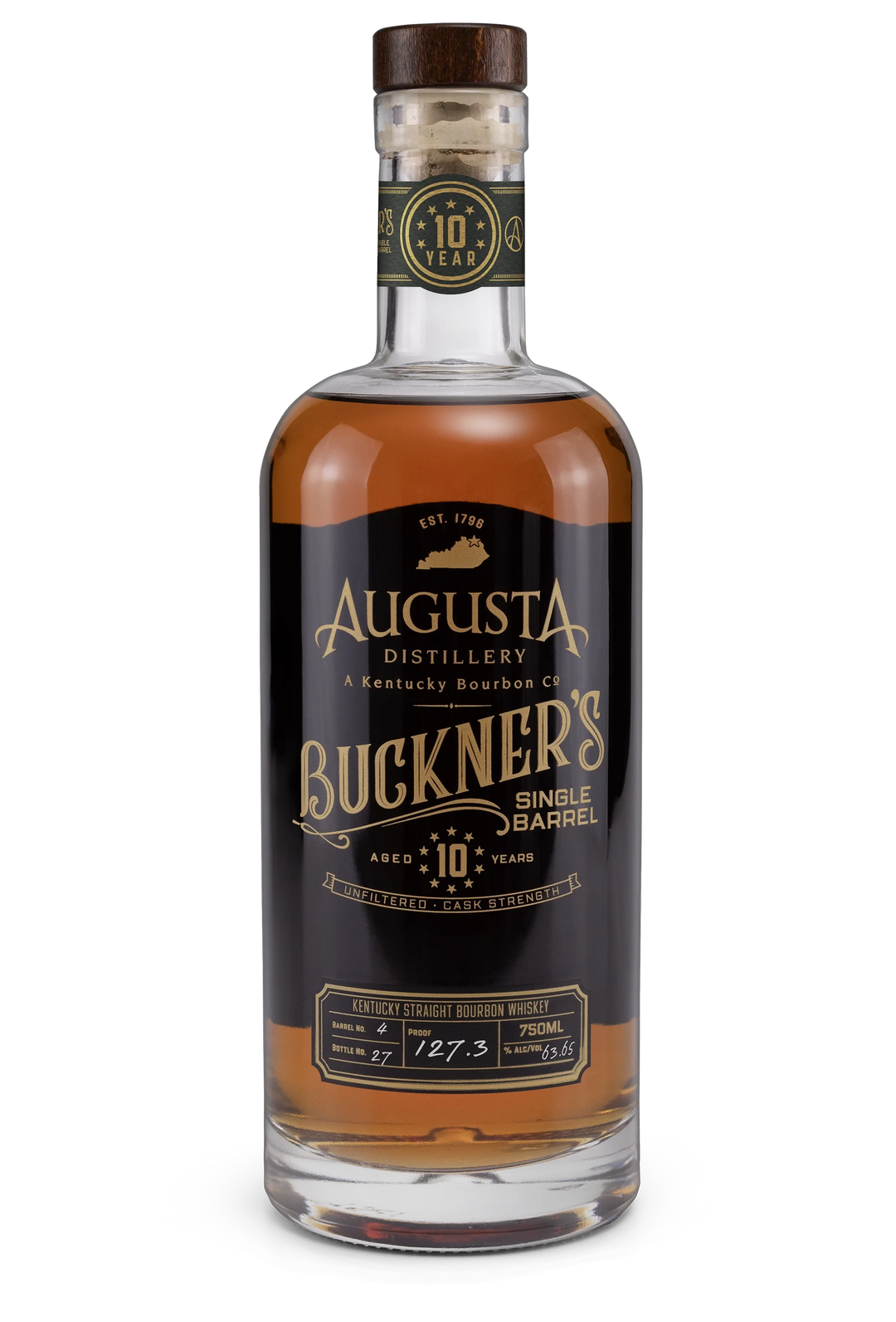 Augusta Distillery "Buckner's" 10yr Single Barrel Bourbon