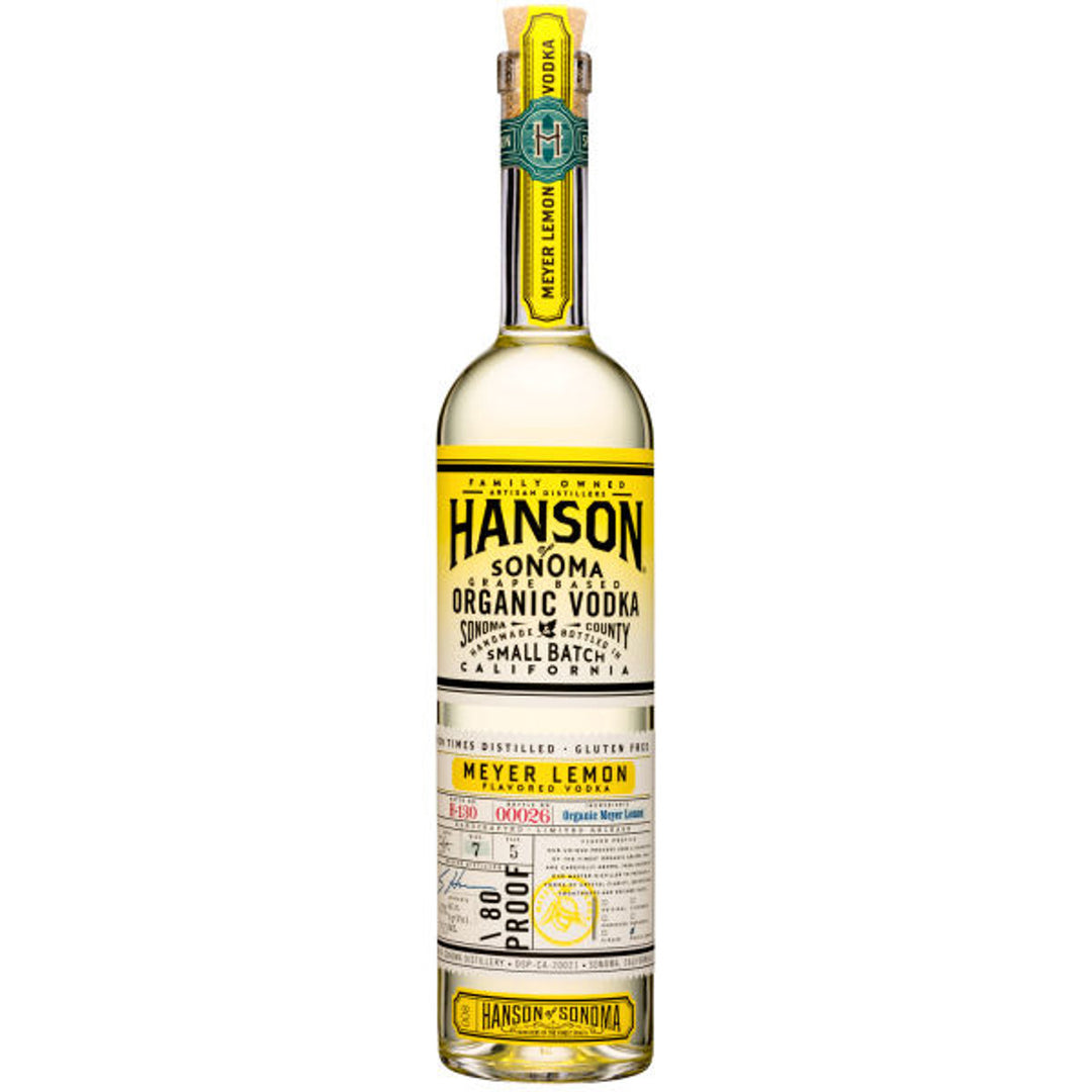 Hansons Organic Meyer Lemon Vodka