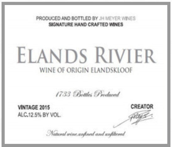 JH Meyer Elands Rivier Pinot Noir
